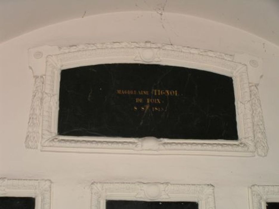 plaque commémorative - © Ministère de la Culture (France), Conservation des antiquités et des objets d’art de l'Ariège – Tous droits réservés 
