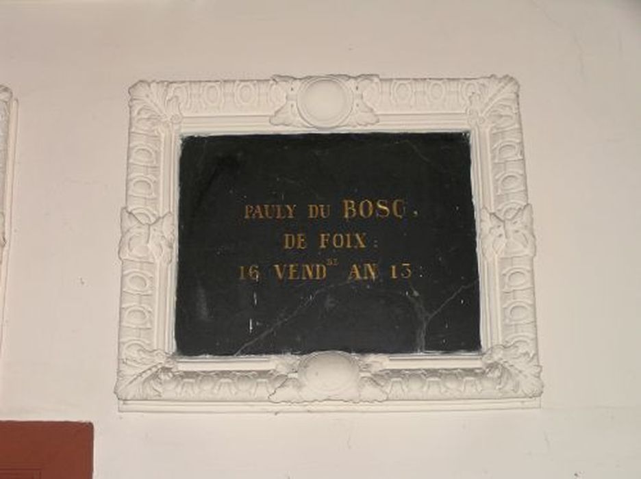 plaque commémorative