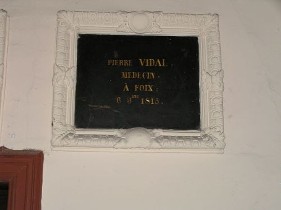 plaque commémorative