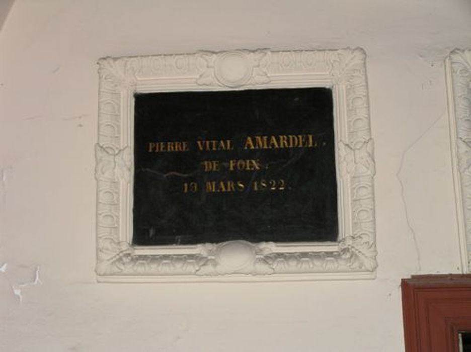 plaque commémorative