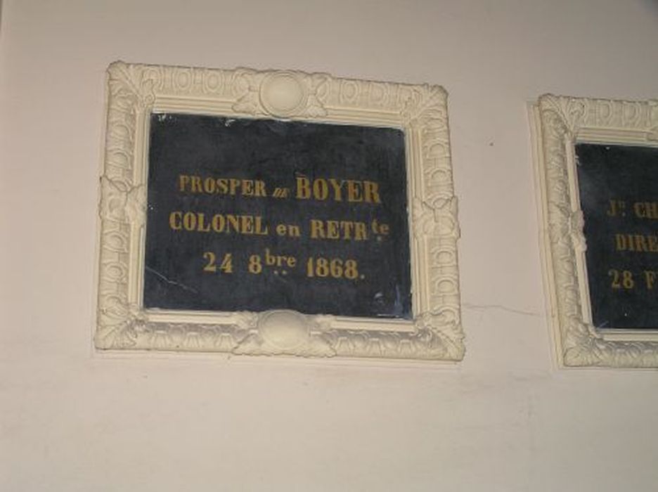 plaque commémorative