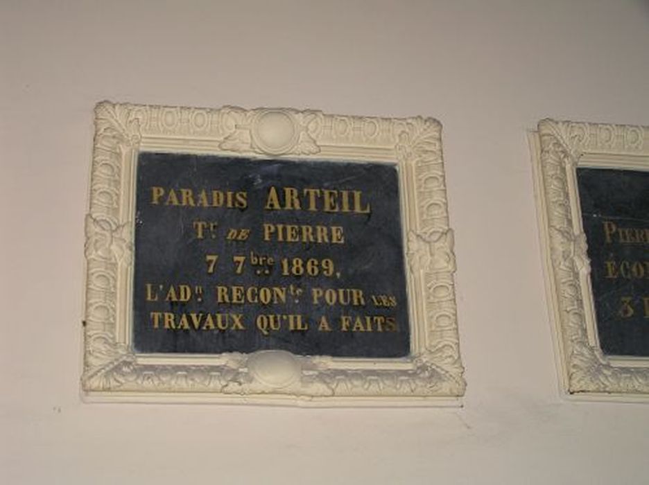 plaque commémorative