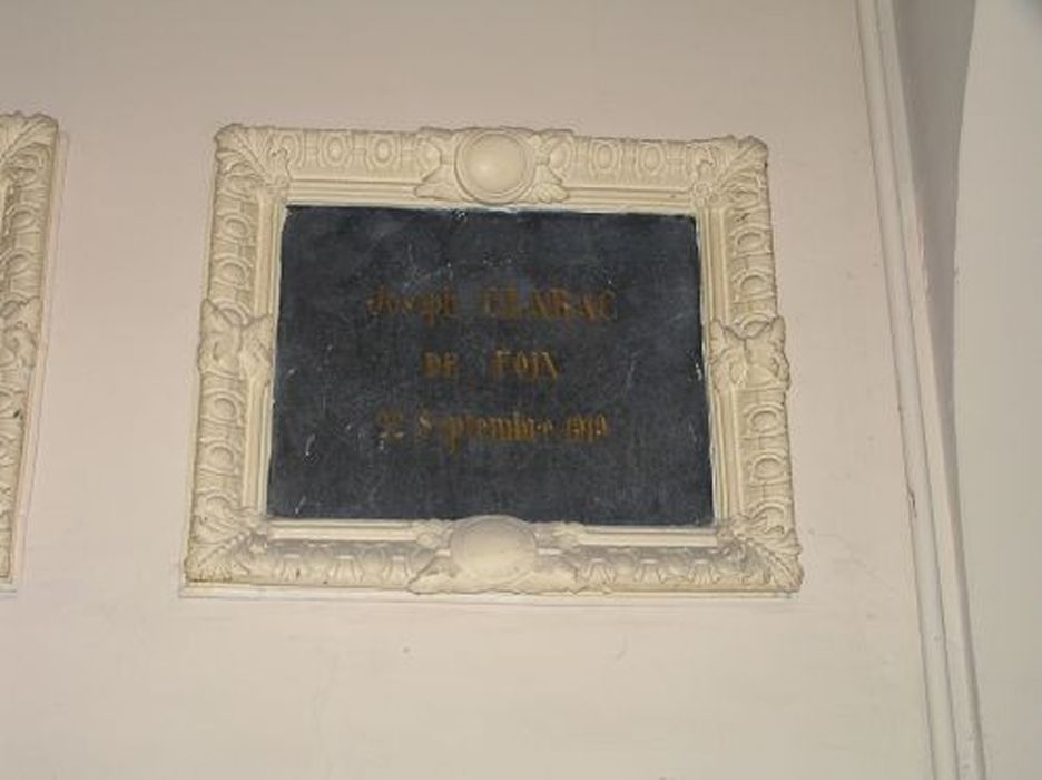 plaque commémorative