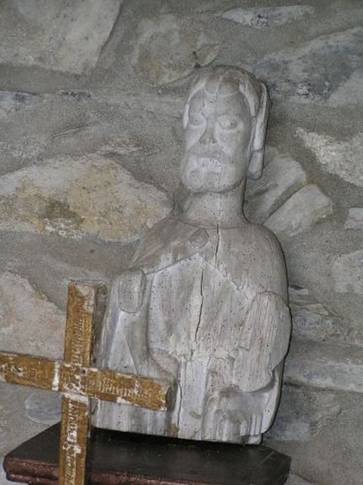 statue : Saint Damien - © Ministère de la Culture (France), Conservation des antiquités et des objets d’art de l'Ariège – Tous droits réservés