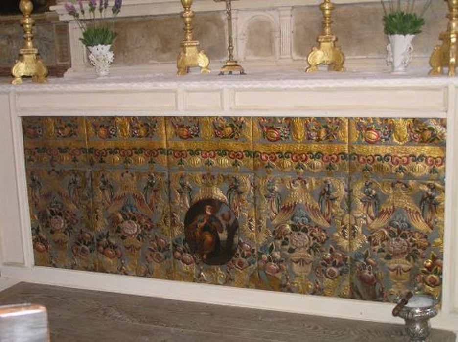 antependium : Reniement de saint Pierre - © Ministère de la Culture (France), Conservation des antiquités et des objets d’art de l'Ariège – Tous droits réservés