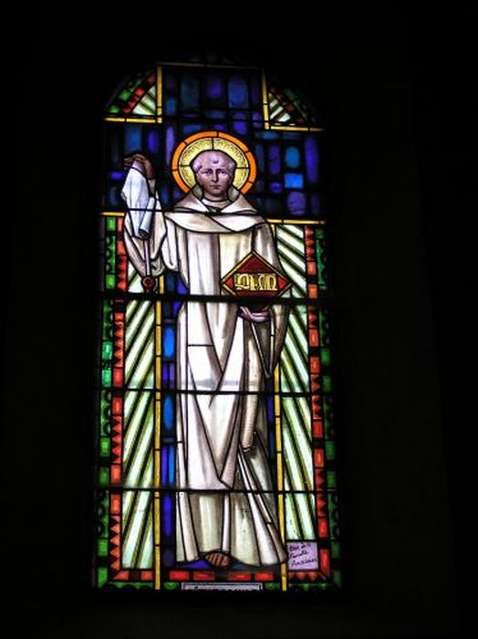 verrière : Saint Bertrand (Saint Benoît ?) - © Ministère de la Culture (France), Conservation des antiquités et des objets d’art de l'Ariège – Tous droits réservés