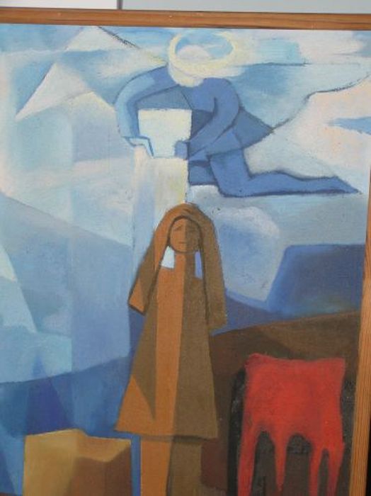 tableau : Vierge  de pitié, détail