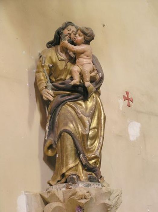 statue : Saint Joseph portant l’Enfant Jésus