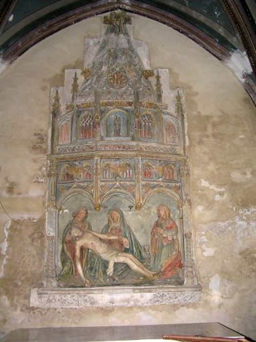 groupe sculpté : Vierge de Pitié - © Ministère de la Culture (France), Conservation des antiquités et des objets d’art de l'Ariège – Tous droits réservés 