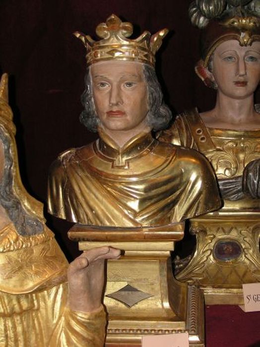buste-reliquaire : Saint Louis - © Ministère de la Culture (France), Conservation des antiquités et des objets d’art de l'Ariège – Tous droits réservés 