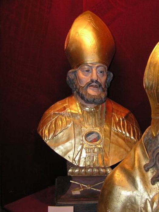 buste-reliquaire : Saint évêque - © Ministère de la Culture (France), Conservation des antiquités et des objets d’art de l'Ariège – Tous droits réservés 