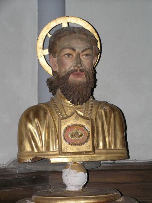 buste-reliquaire : Saint Jean-Baptiste - © Ministère de la Culture (France), Conservation des antiquités et des objets d’art de l'Ariège – Tous droits réservés