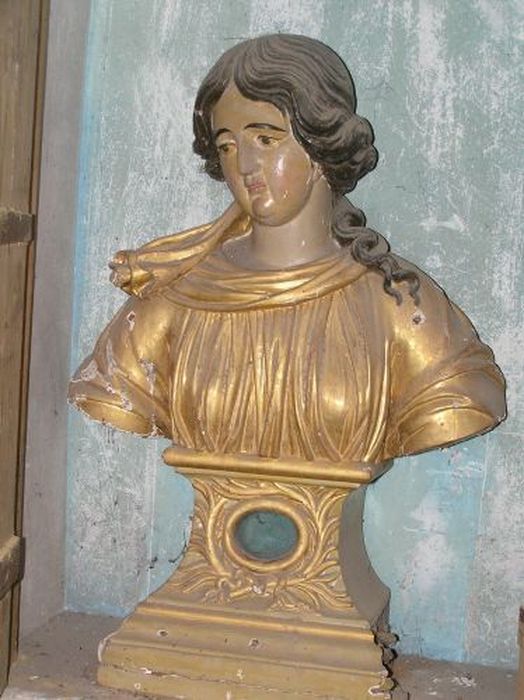buste-reliquaire : Sainte non identifiée - © Ministère de la Culture (France), Conservation des antiquités et des objets d’art de l'Ariège – Tous droits réservés
