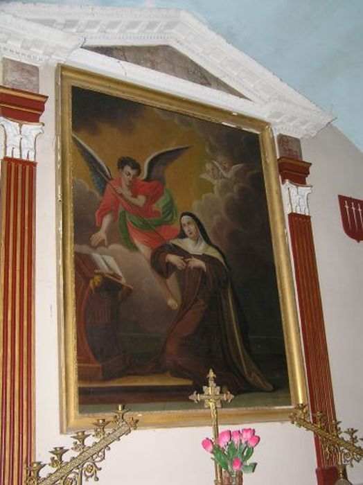 tableau : Transverbération de Sainte Thérèse d’Avila - © Ministère de la Culture (France), Conservation des antiquités et des objets d’art de l'Ariège – Tous droits réservés