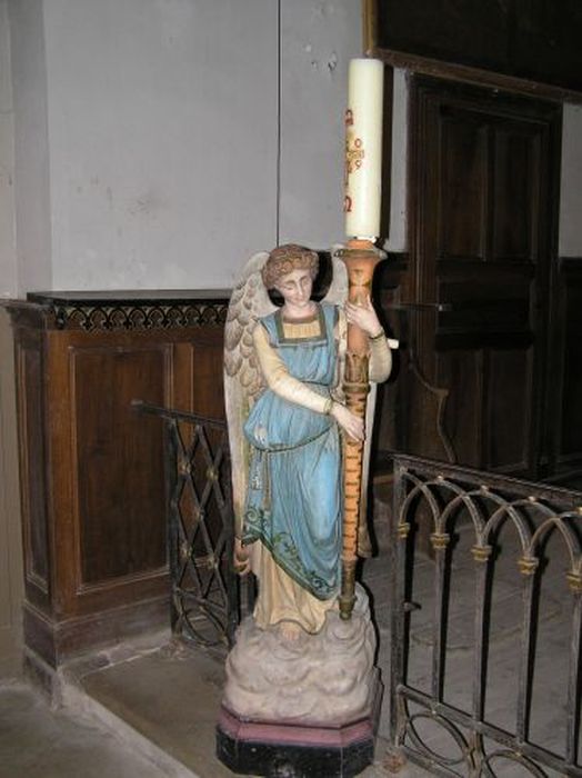 statue porte-luminaire : Ange - © Ministère de la Culture (France), Conservation des antiquités et des objets d’art de l'Ariège – Tous droits réservés