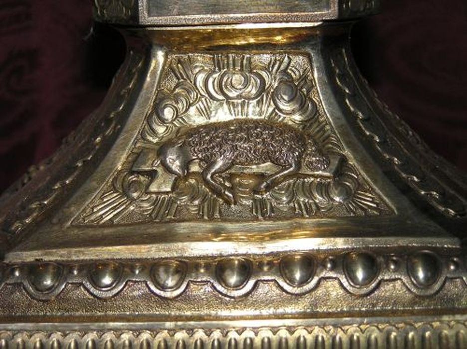 ostensoir, détail - © Ministère de la Culture (France), Conservation des antiquités et des objets d’art de l'Ariège – Tous droits réservés 