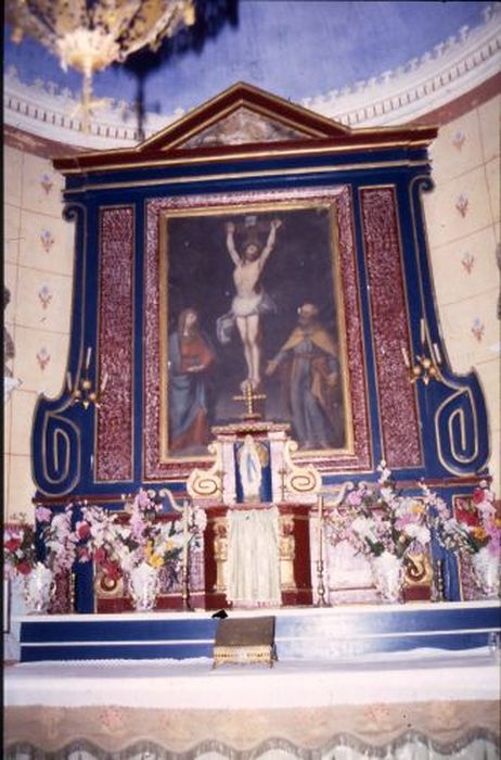tableau, cadre : Crucifixion avec la Vierge et saint Pierre