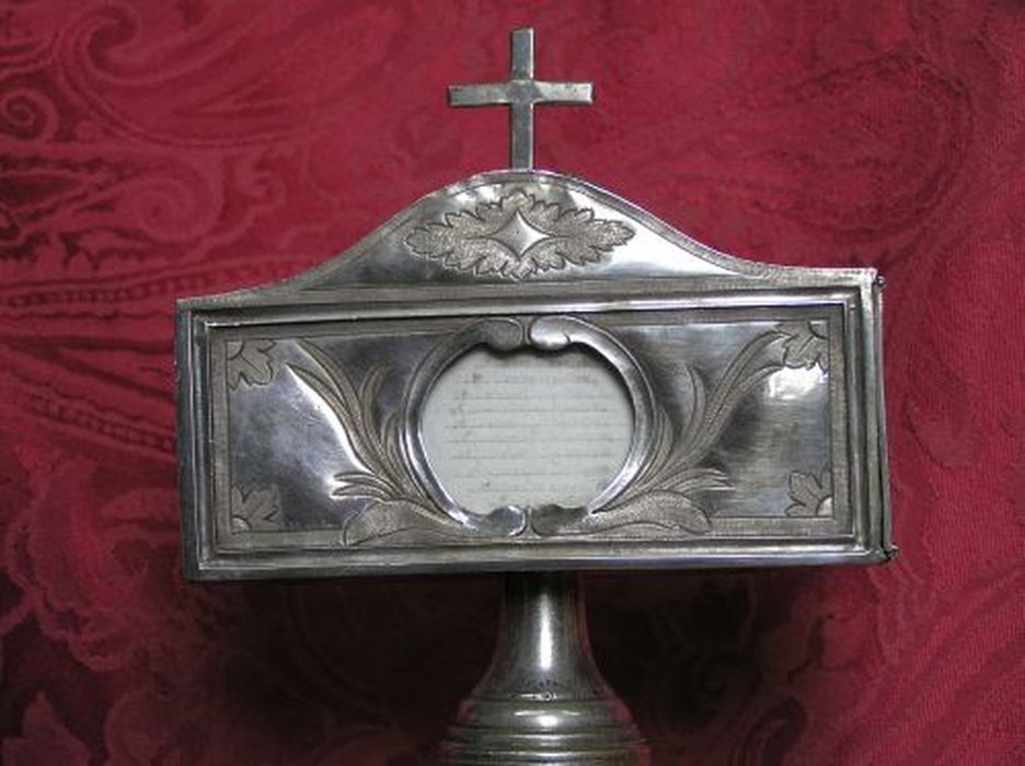 reliquaire, détail - © Ministère de la Culture (France), Conservation des antiquités et des objets d’art de l'Ariège – Tous droits réservés 