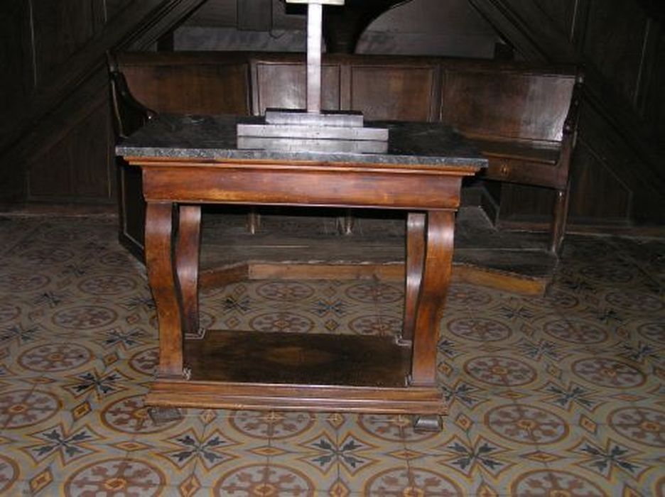 autel protestant - © Ministère de la Culture (France), Conservation des antiquités et des objets d’art de l'Ariège – Tous droits réservés