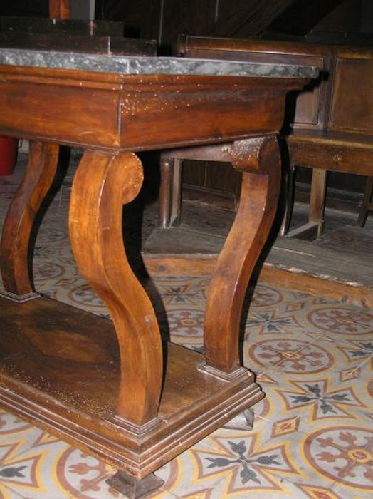 autel protestant, détail - © Ministère de la Culture (France), Conservation des antiquités et des objets d’art de l'Ariège – Tous droits réservés 