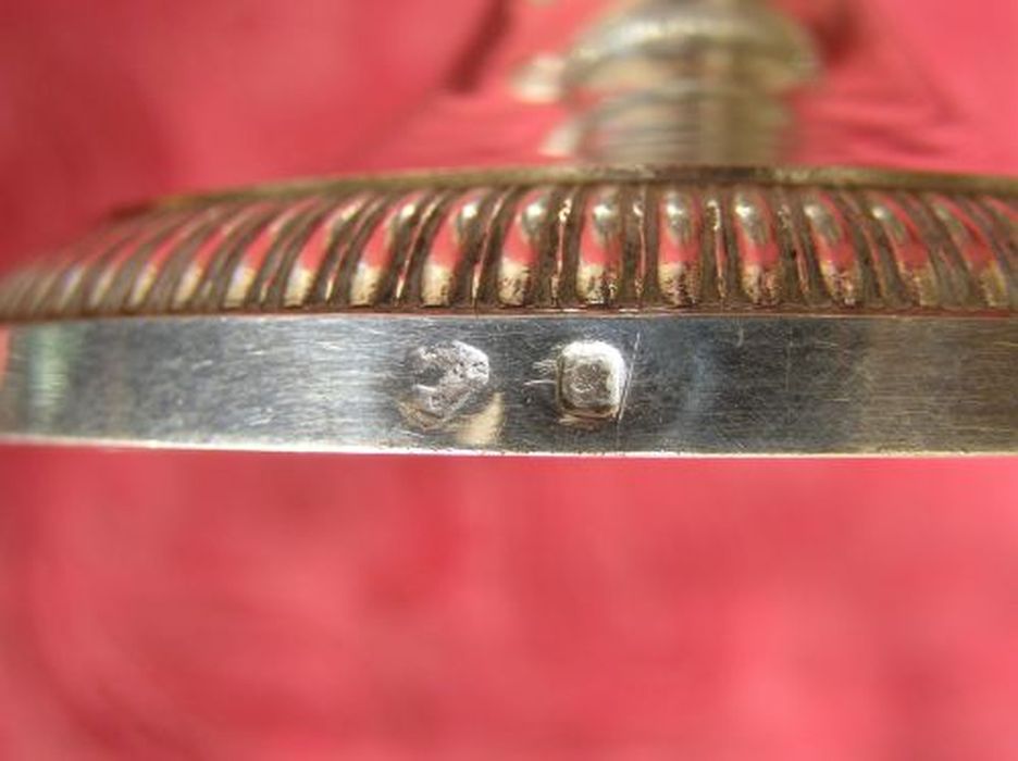 aiguière de baptême, détail des poinçons