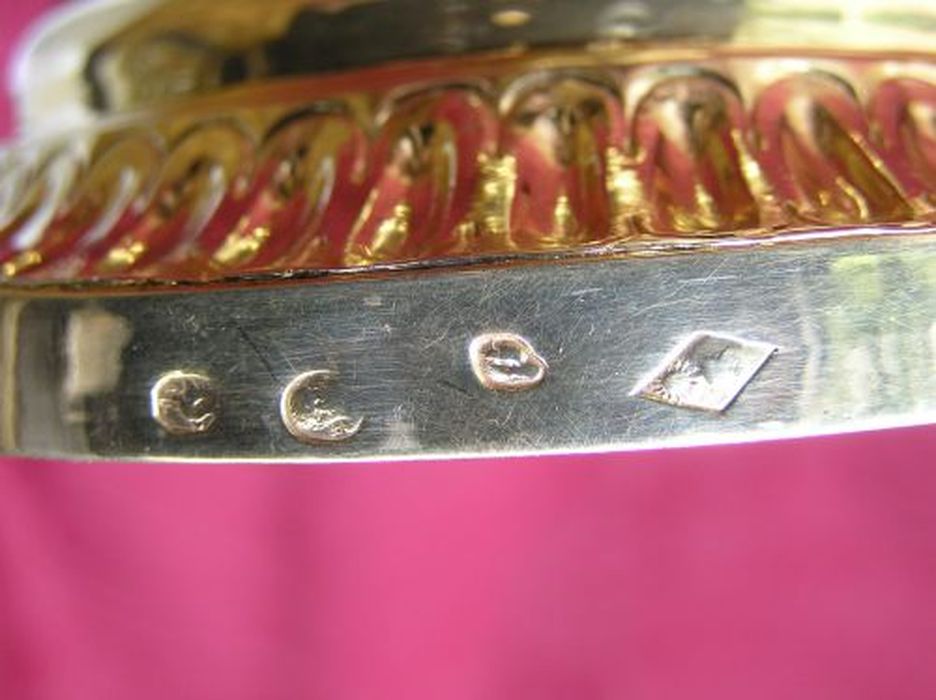 calice, détail des poinçons