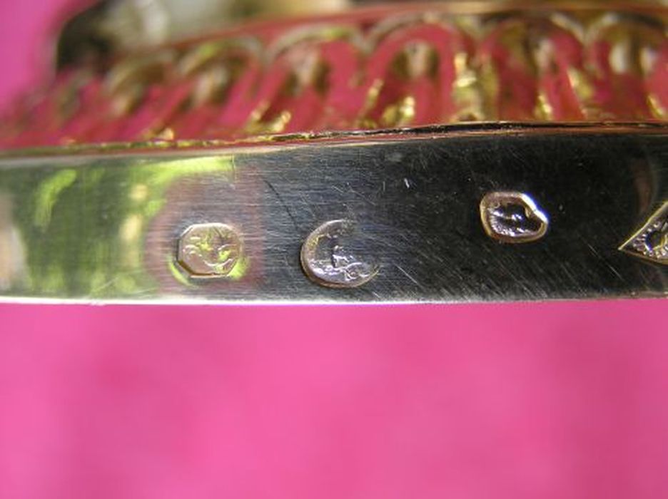 calice, détail des poinçons