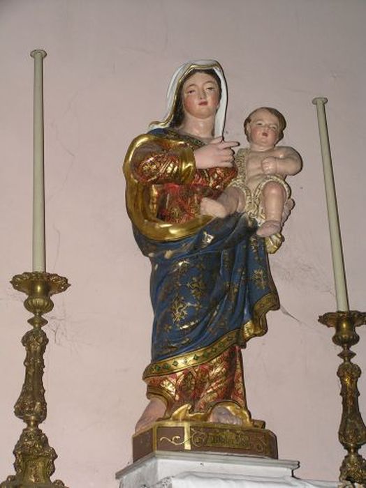 statue : Vierge à l'enfant - © Ministère de la Culture (France), Conservation des antiquités et des objets d’art de l'Ariège – Tous droits réservés