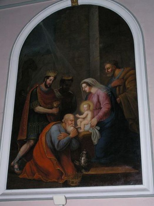 tableau : Adoration des Mages (l’) - © Ministère de la Culture (France), Conservation des antiquités et des objets d’art de l'Ariège – Tous droits réservés