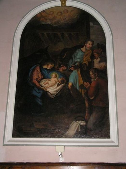 tableau : Adoration des bergers (l’) - © Ministère de la Culture (France), Conservation des antiquités et des objets d’art de l'Ariège – Tous droits réservés