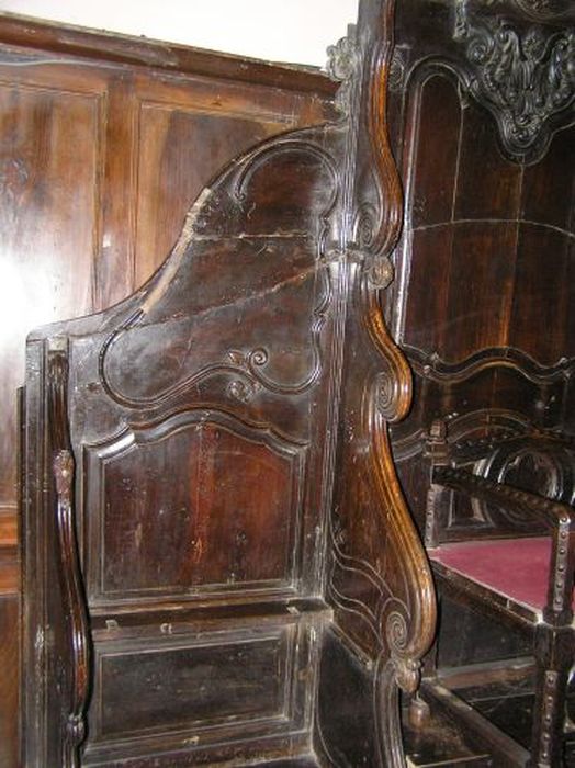 siège de célébrant, détail - © Ministère de la Culture (France), Conservation des antiquités et des objets d’art de l'Ariège – Tous droits réservés 