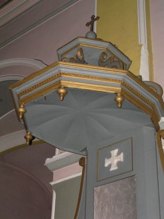 chaire à prêcher, vue partielle - © Ministère de la Culture (France), Conservation des antiquités et des objets d’art de l'Ariège – Tous droits réservés 