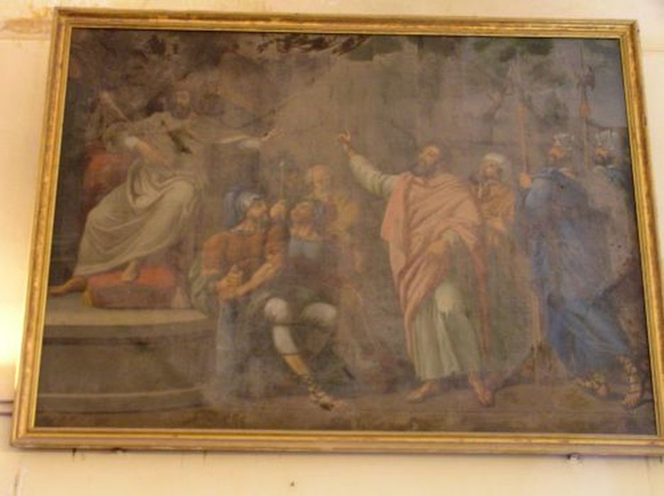 tableau : Saint Pierre devant ses juges - © Ministère de la Culture (France), Conservation des antiquités et des objets d’art de l'Ariège – Tous droits réservés 