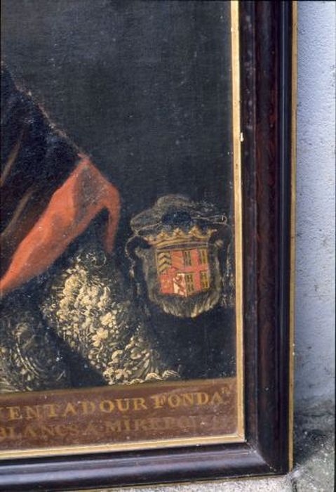 tableau ex-voto : Portrait de l'évêque Hercule de Levis Ventadour, détail - © Ministère de la Culture (France), Conservation des antiquités et des objets d’art de l'Ariège – Tous droits réservés 