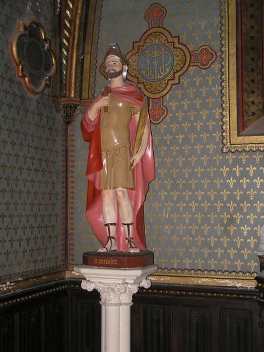 statue : Saint Maurice - © Ministère de la Culture (France), Conservation des antiquités et des objets d’art de l'Ariège – Tous droits réservés