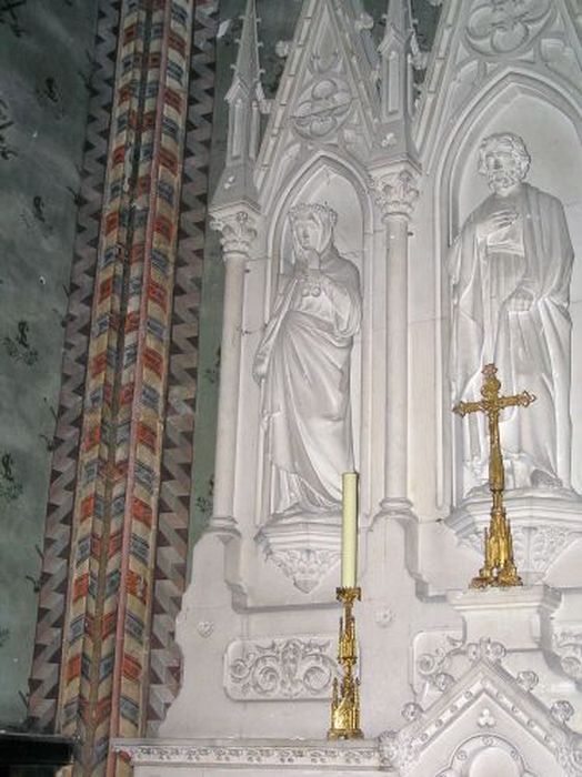 retable de la chapelle Saint-Gauderic, vue partielle