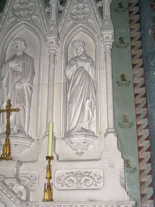 retable de la chapelle Saint-Gauderic, vue partielle