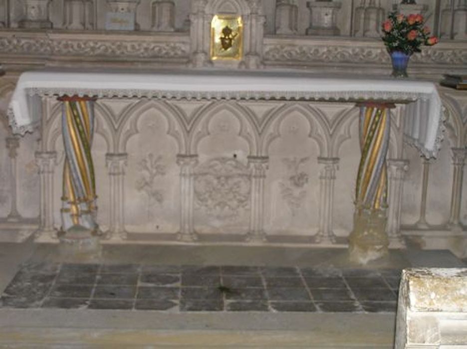 autel de la chapelle Notre-Dame - © Ministère de la Culture (France), Conservation des antiquités et des objets d’art de l'Ariège – Tous droits réservés 