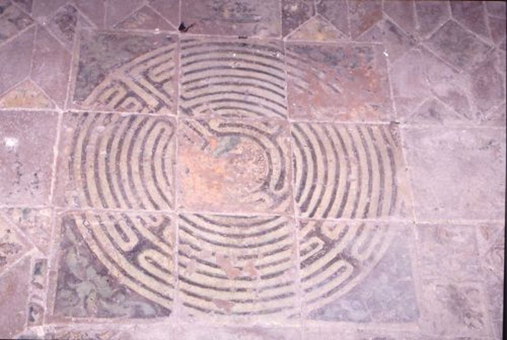 carrelage de sol : Labyrinthe, détail