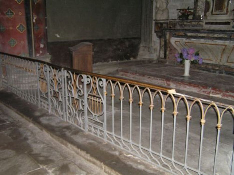 clôture de la chapelle Saint-Joseph (table de communion) - © Ministère de la Culture (France), Conservation des antiquités et des objets d’art de l'Ariège – Tous droits réservés