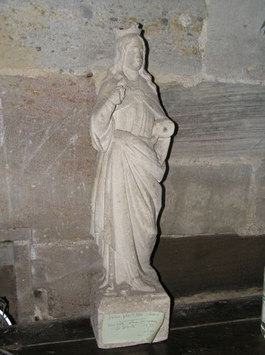 statue (statuette) : L'Eglise - © Ministère de la Culture (France), Conservation des antiquités et des objets d’art de l'Ariège – Tous droits réservés
