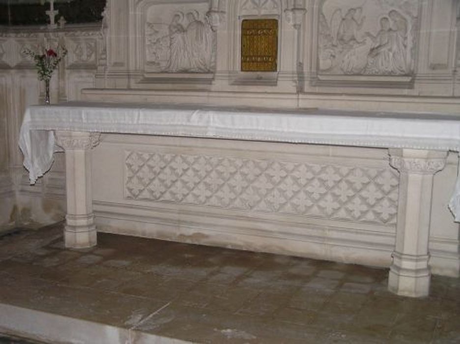 autel de la chapelle Sainte-Anne - © Ministère de la Culture (France), Conservation des antiquités et des objets d’art de l'Ariège – Tous droits réservés 