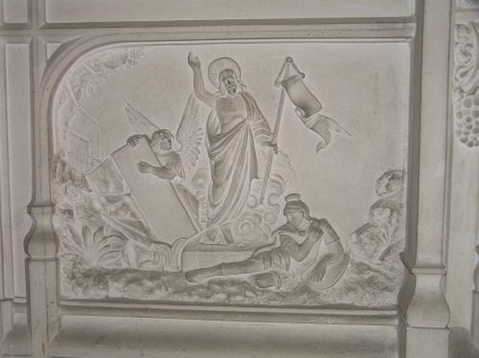 autel de la chapelle Notre-Dame-de-Lourdes, détail - © Ministère de la Culture (France), Conservation des antiquités et des objets d’art de l'Ariège – Tous droits réservés 