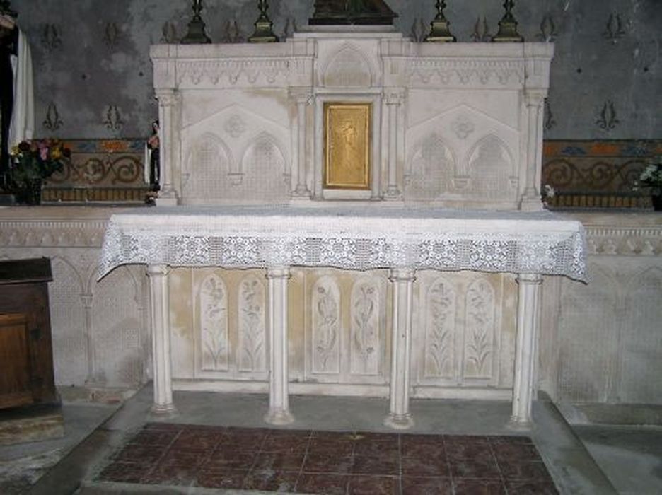 autel et tabernacle de la chapelle Saint-Jean-Baptiste - © Ministère de la Culture (France), Conservation des antiquités et des objets d’art de l'Ariège – Tous droits réservés
