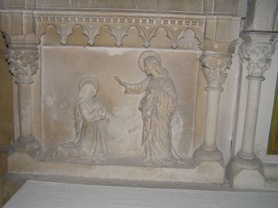 autel, tabernacle de la chapelle du Sacré-Coeur, détail - © Ministère de la Culture (France), Conservation des antiquités et des objets d’art de l'Ariège – Tous droits réservés 