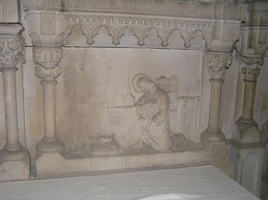 autel, tabernacle de la chapelle du Sacré-Coeur, détail - © Ministère de la Culture (France), Conservation des antiquités et des objets d’art de l'Ariège – Tous droits réservés 