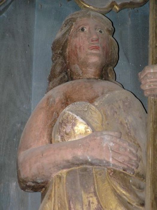 statue : Saint Jean-Baptiste, vue partielle