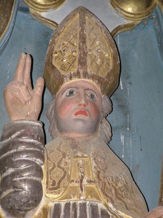 statue : Saint Lizier, vue partielle