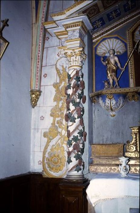 retable, vue partielle - © Ministère de la Culture (France), Conservation des antiquités et des objets d’art de l'Ariège – Tous droits réservés 