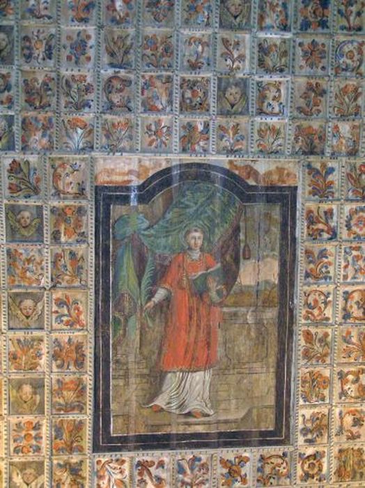 plafond : Saint abbé martyr